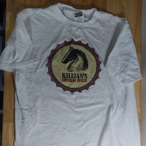 Vintage Killian's Irish Red Beer Logo T-Shirt - Picture 2 of 7